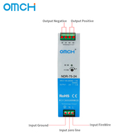 Alimentation à découpage sur rail DIN OMCH NDR-75-12/24/36/48 12V 24V 36V 48V 6.3A 3.2A 1.6A Industrielle à sortie unique SMPS 75W 95%
