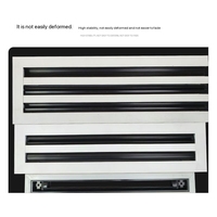 Conduit de câble au design moderne Bande d'aération carrée rectangulaire en alliage d'aluminium Diffuseur de sortie d'air en ABS pour le contrôle de la température au sol