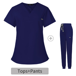 Spandex Jogger Medical Wearing Scrubs Juegos de uniformes de hospital Cómodos uniformes de hospital Enfermería Scrub - Product Image 4