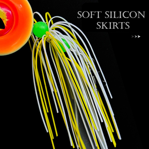 200g Inchiku <span class=keywords><strong>Madai</strong></span> Slider Jig señuelo Snapper Tai Kabura deslizante plantilla lenta con falda de cola de goma gancho de asistencia para Snapper - Product Image 4