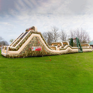 Khởi động trại thách thức khóa học trở ngại ngoài trời Xtreme trò chơi cấp Tiến Rush tấn công khóa học trả lại nhà ngụy trang Inflatable chướng ngại vật - Product Image 3