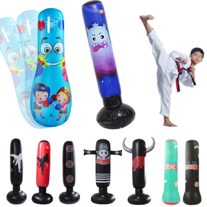 Túi Đấm Bốc Bơm Hơi 125/155/160Cm Túi Cát Đá Đấm Bốc Cho Người Lớn Trẻ Em Mục Tiêu Luyện Tập Đấm Bốc Tập Gym Bằng PVC Cho Trẻ Em - Product Image 1