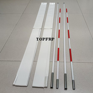 Juego de <span class=keywords><strong>2</strong></span> Antenas de Voleibol Blancas con Cierre de Velcro Ultra - Product Image 3