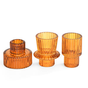 Modern Colorful <strong>Glass</strong> <strong>Candle</strong> <strong>Holder</strong> for Taper <strong>Glass</strong> Candlestick Wholesaler - Product Image 6
