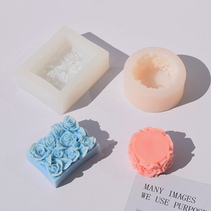 Molde de Silicone 3D Realista de Rosa com Design Floral em Relevo para Sabonetes Artesanais, Velas, Resina e Artesanato em Gesso - Product Image 5