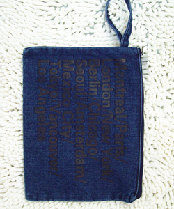 Donne Lavabile <span class=keywords><strong>Blu</strong></span> Denim Frizione Personalizzato Braccialetti Della Signora Borsa Casuale Piccola Borsa di Trucco Del Sacchetto Della Cancelleria Della Chiusura Lampo Del Raccoglitore - Product Image 4