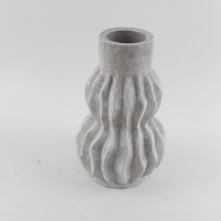 Pot en ciment rond moderne, élégant et simple pour la décoration de la maison, pots et jardinières en ciment faits à la main