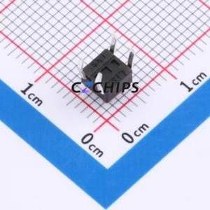 TC110926045 Tactile Switch Through hole Component (THT)-4P,4.5x4.5mm Switch Single Pole Single Throw Round Button 2.6N 4.5mm - Product Image 2