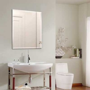 Miroir mural décoratif de salle de bain sans cadre, design hôtelier moderne et luxueux, ovale ou rond, par les fabricants de miroirs - Product Image 3