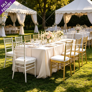 Sillas Apilables de Metal Dorado para Eventos, Bodas, y Celebraciones, Modelo Chavari/Chivari/Tiffinie, para Novios, Venta al Por Mayor - Product Image 1