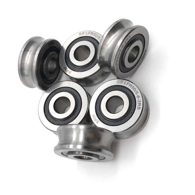 U groove  Excavator  Guide Track Roller Bearing LFR 50/4  LFR 50/5-4 KDD LFR 50/5-4  Lfr5201-10-2z