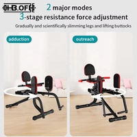 Máquina para Glúteos y Piernas, Entrenamiento de Músculos del Suelo Pélvico, Abducción, Levantamiento de Cadera, Adelgazamiento, Equipo para Ejercicios de Piernas