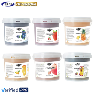 2025 OEM meilleur prix Premium sirop goutte liquide thé lait café 2.8KG pâte d'ananas pot sous vide gelée bonbons confiture de fruits avec pulpe - Product Image 1