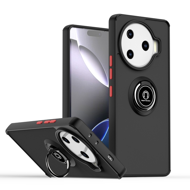 Camera & Screen Protection case Colorful Border & Ring Stand Mobile Phone Back Covers for Tecno Camon 30 Pro