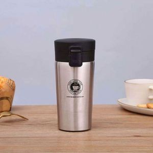 Stainless Steel Tumbler Vacuum <b>Flask</b> Lid Leak-Proof 6-12 Hours Thermal Insulation Travel Mug Red White Silver Black Minimalist - Product Image 2