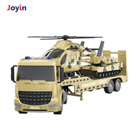 1:18 Jouet militaire à inertie légère et sonore comprenant un hélicoptère et un char pour les enfants dans la guerre et le jeu de rôle d'entraînement au combat
