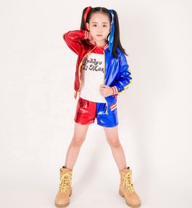 Costumes de cosplay très demandés pour filles Halloween <span class=keywords><strong>Harley</strong></span> <span class=keywords><strong>Quinn</strong></span> Anime Nouveau Suicide <span class=keywords><strong>Squad</strong></span> Haut imprimé à bretelles dorsales - Product Image 2