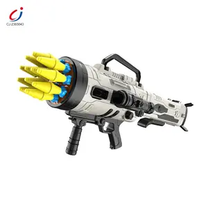 Chengji Kids 12 Soft Bullet Burst cannone elettrico Juguetes Safe Shooting Rocket Launcher Gun Toy