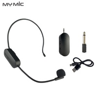 Microphone Casque Sans Fil Condensateur Portable Mini 2.4 GHz MY MIC SI01 Professionnel pour Caméra, Téléphone Portable et Enregistrement pour Enseignants