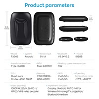Exploter Wireless CarPlay Wireless Android Auto Video Interface pour Tesla Model Y Model 3 CarPlay Android Auto Dongle Adapter