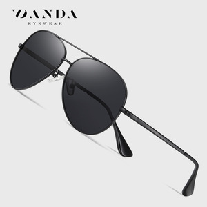 แว่นกันแดดนักบิน Danda ทรงวงรี โพลาไรซ์ UV400 สำหรับทุกเพศ เหมาะสำหรับกีฬากลางแจ้ง - Product Image 1