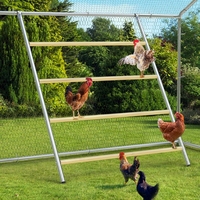 Barras de perca de pollo grandes, escalera de gallinero, accesorio de granja duradero