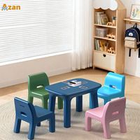 Ensemble table et chaises modernes pour enfants OEM ODM, en plastique de qualité alimentaire, bureau d'étude, mobilier de jeu pour tout-petits avec certification CE