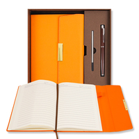 Vente en gros Papeterie scolaire Bureau Cahier A5 à couverture rigide Carnets en cuir PU Boîte cadeau