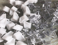 Goupille de Support d'étagère en verre de meubles de chevilles d'étagères de cuisine en plastique transparent