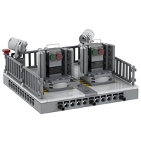 MOOXI Bricks MOC5100-B 187 pièces Support de mitrailleuse avant à assembler soi-même Cadeau Ensembles de blocs de construction éducatifs très vendus Jouets pour enfants