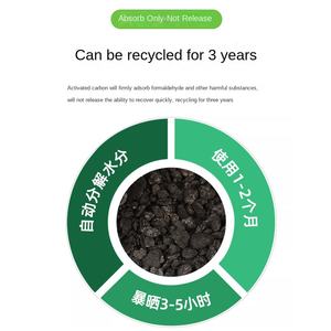 Rhyme de bambou motif végétal moderne charbon de bambou sac de charbon actif pour voiture ménage déshumidification élimination du formaldéhyde - Product Image 3