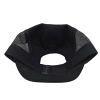 Gorra de Béisbol Deportiva de 5 Paneles de Sarga de Algodón de Alta Calidad, Ajustable con Broche de Plástico, Malla Ventilada para Deportes al Aire Libre, Unisex