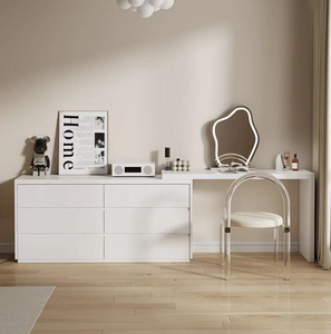 Cómoda de Dormitorio Moderna y Minimalista de Pino, Ecológica y Duradera, Directo de Fábrica, con Espejo Iluminado Extraíble - Product Image 5