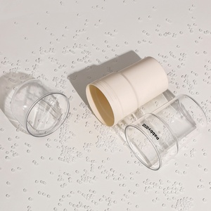 Plastic Toothbrush <b>Holder</b> <b>Toothpaste</b> Container Bathroom Accessory Set Portable Travel Storage Box Double Mouthwash Cups Sealed - Product Image 5