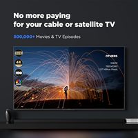 Antenne TV numérique intérieure, portée de plus de 1200 milles, puce intelligente, amplificateur de signal pour chaînes HD, prend en charge 4K/1080p, 18 pieds