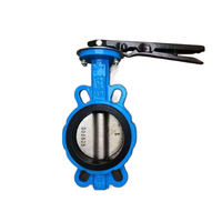 Vanne papillon de type gaufrette avec poignée opération manuelle 2 "-8" pour le contrôle de la canalisation industrielle