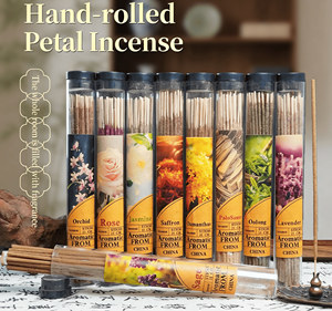 Bâtonnets d'encens parfumés à la rose et à l'agarwood, faits à la main en Argentine, marque Jiongtu, 100% naturels, vente en gros personnalisée - Product Image 2