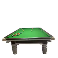 Naipni Coussins de haute qualité pour table de billard Snooker 12 pieds en bois pour table de billard commerciale Ardoise bleue