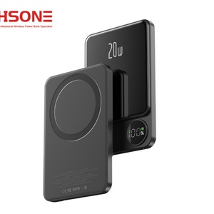 Batería Externa Magnética Ultrafina de Aleación de Aluminio de 5000 mAh, Nueva Mini Carga Inalámbrica Rápida con Salida de 20 W, Bancos de Energía de 5000 mAh Recién Actualizados - Product Image 5