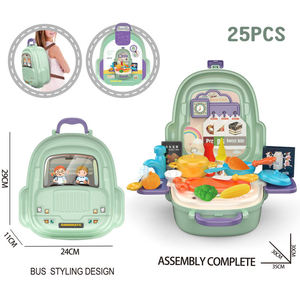 Juego de 25 Piezas de Juguetes de Cocina para Niños, con Mochila, Utensilios de Cocina, Juego de Roles, Regalo Educativo - Product Image 2