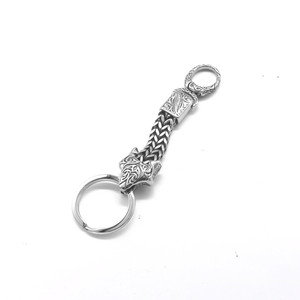 yunnique Stainless Steel Fox Head Keychain <b>Chain</b> Pendant Unisex Gift Charm Animal Shape GZY-SL0635 - Product Image 3