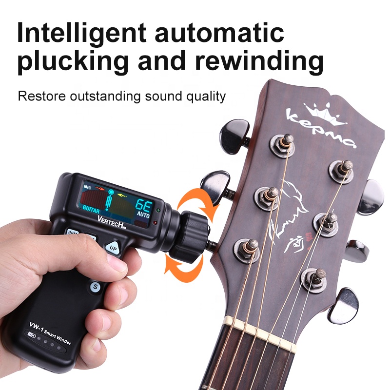 Verterchnk Automatic Guitar Tuner - No Manual Knob Turn