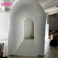 Tunnel gonflable de fête de boîte de nuit avec éclairage LED