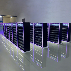 ตู้โชว์บุหรี่ไฟฟ้าแบบไร้ควัน APEX Smoke Shop พร้อมไฟ LED ระบบป้อนบุหรี่แบบกด และประตูบานเลื่อน - Product Image 5