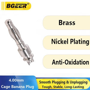 موصل موزي معدني 4.0 مم - رأس موزي ذكر من النحاس النقي لموصلات الاختبار الأنثوية وملحقات الأطراف - Product Image 4