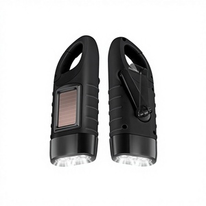 For Cross-border Portable Outdoor Multifunctional Solar Charging <b>Led</b> Emergency Hand-cranked Power Generation <b>Flashlight</b> 3-6 - Product Image 1