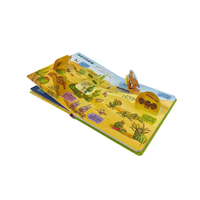Libro de Cuentos de Hadas en Inglés con Tapa Dura, Diseño 3D Pop-up, Papel Recubierto, Impresión a Color Personalizada, para Educación Temprana Infantil