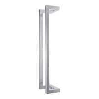 Poignée de porte de bureau double face en acier inoxydable SUS304 pour porte en verre et porte en bois avec installation facile