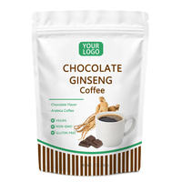 Café instantané en gros, boisson au café OEM, café au ginseng et au chocolat