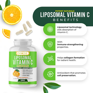 Cápsulas de Vitamina C Liposomal OEM 1500mg, Suplemento de Ácido Ascórbico de Alta Absorción, Apoya la <span class=keywords><strong>Salud</strong></span> Inmunológica - Product Image 2